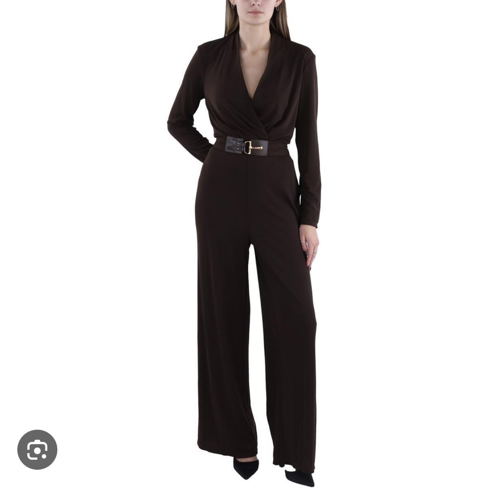 Lauren Ralph Lauren Elegant Brown Jumpsuit